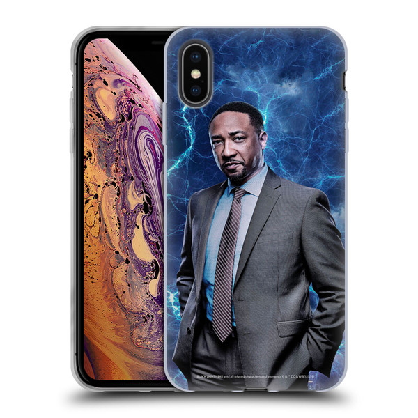 Black Lightning Characters William Henderson Soft Gel Case for Apple iPhone XS Max