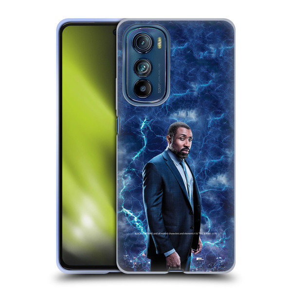 Black Lightning Characters Jefferson Pierce Soft Gel Case for Motorola Edge 30