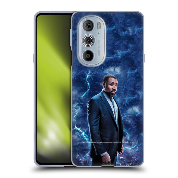 Black Lightning Characters Jefferson Pierce Soft Gel Case for Motorola Edge X30