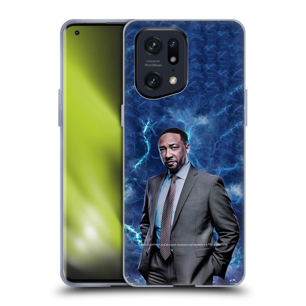 Black Lightning Characters William Henderson Soft Gel Case for OPPO Find X5 Pro