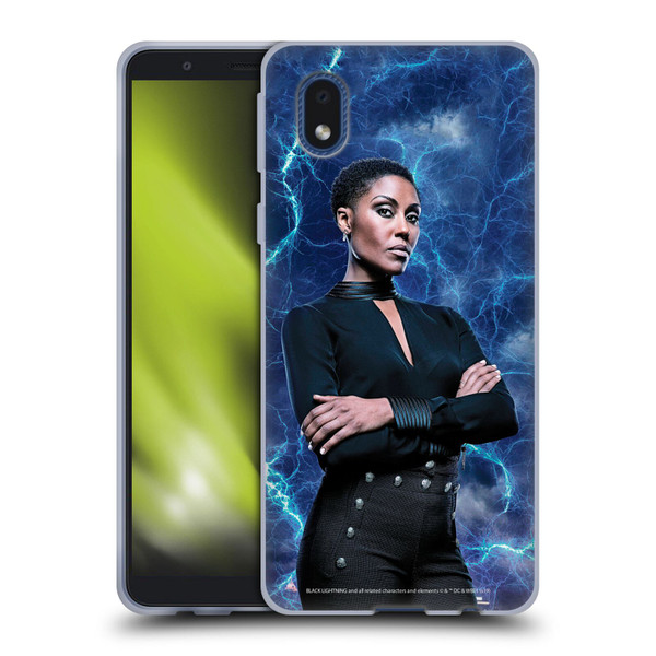 Black Lightning Characters Lynn Pierce Soft Gel Case for Samsung Galaxy A01 Core (2020)