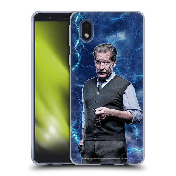 Black Lightning Characters Peter Gambi Soft Gel Case for Samsung Galaxy A01 Core (2020)