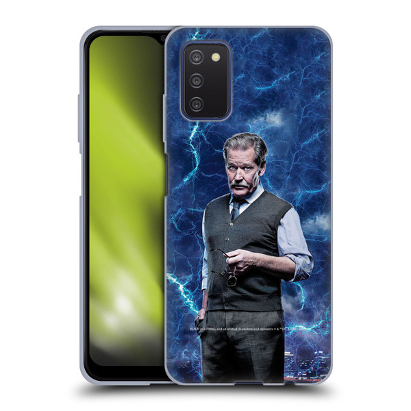 Black Lightning Characters Peter Gambi Soft Gel Case for Samsung Galaxy A03s (2021)