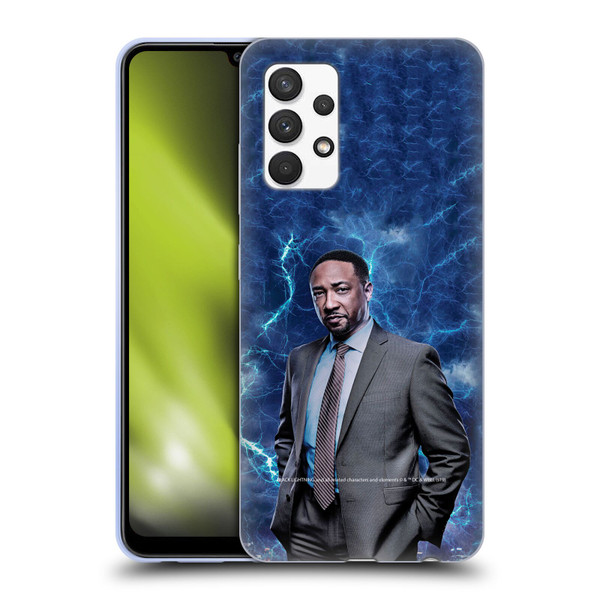 Black Lightning Characters William Henderson Soft Gel Case for Samsung Galaxy A32 (2021)