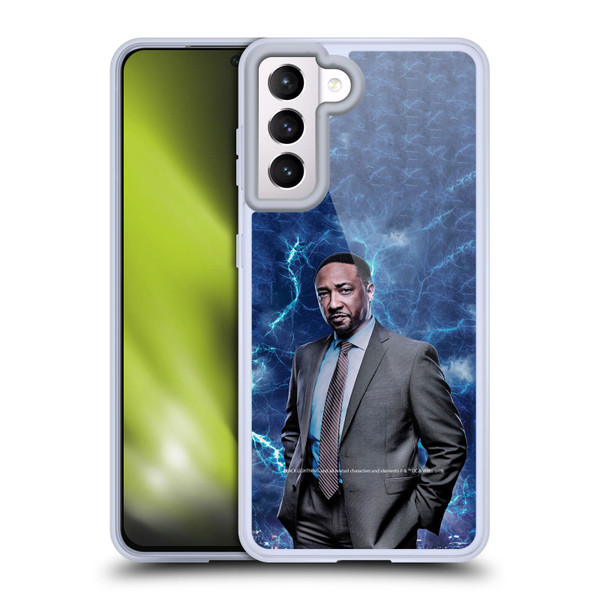 Black Lightning Characters William Henderson Soft Gel Case for Samsung Galaxy S21 5G
