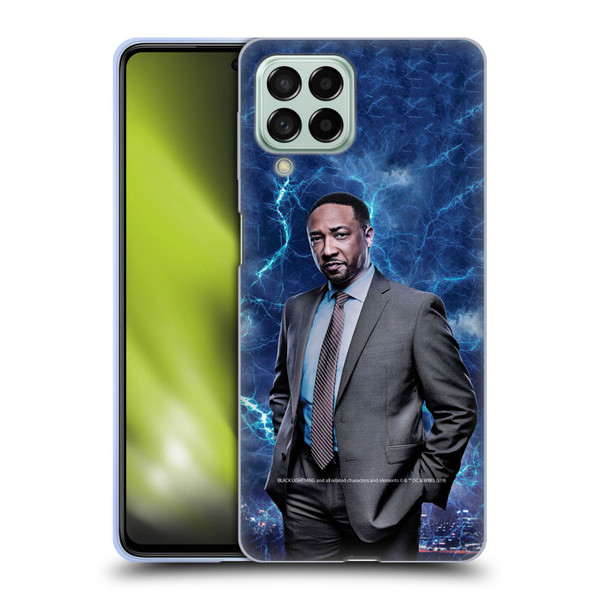 Black Lightning Characters William Henderson Soft Gel Case for Samsung Galaxy M53 (2022)