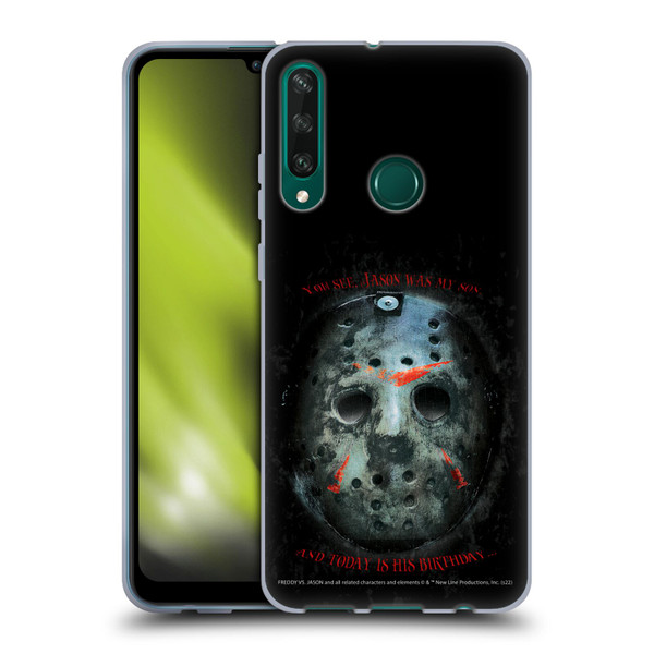 Freddy VS. Jason Graphics Jason's Birthday Soft Gel Case for Huawei Y6p