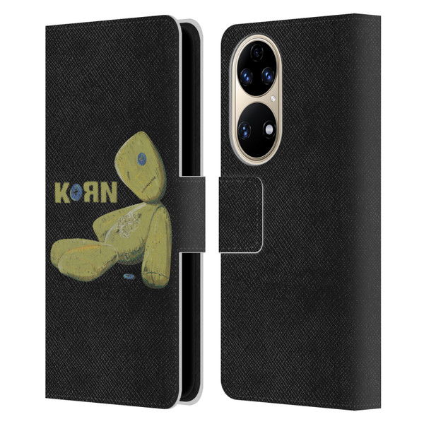 Korn Graphics Issues Doll Leather Book Wallet Case Cover For Huawei P50