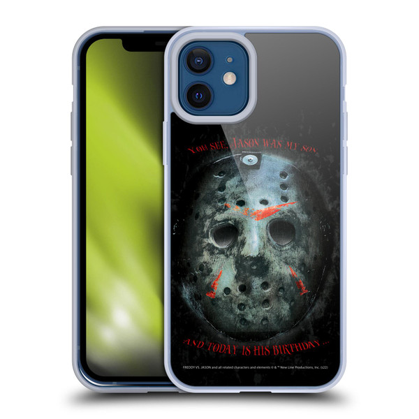 Freddy VS. Jason Graphics Jason's Birthday Soft Gel Case for Apple iPhone 12 / iPhone 12 Pro