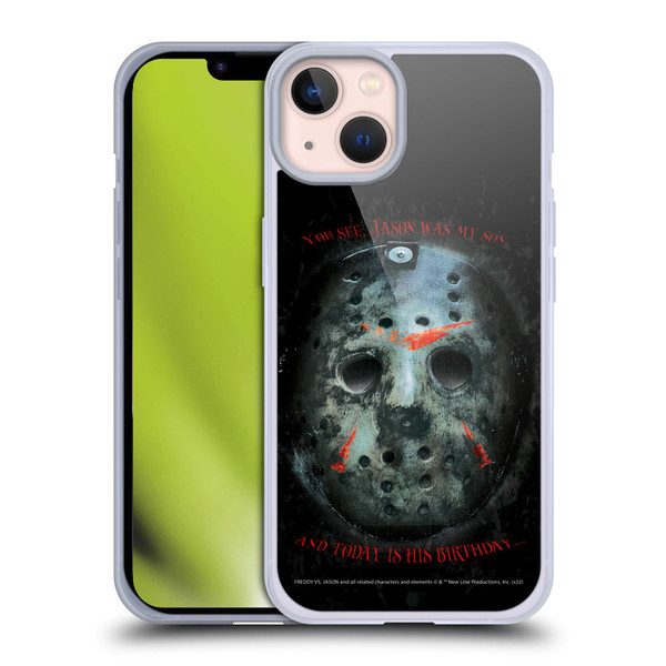 Freddy VS. Jason Graphics Jason's Birthday Soft Gel Case for Apple iPhone 13
