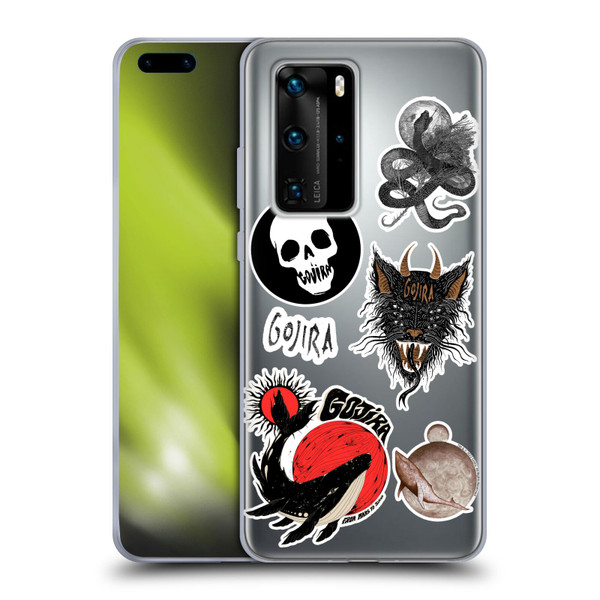 Gojira Graphics Sticker Print Soft Gel Case for Huawei P40 Pro / P40 Pro Plus 5G