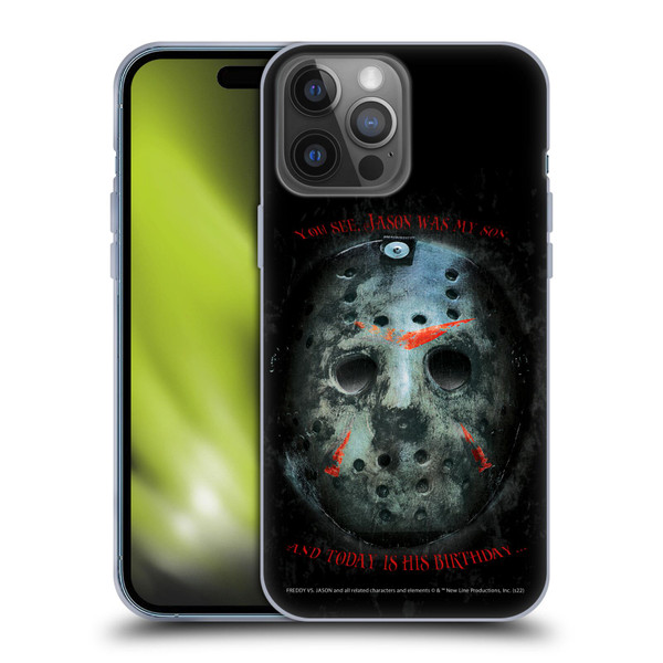 Freddy VS. Jason Graphics Jason's Birthday Soft Gel Case for Apple iPhone 14 Pro Max
