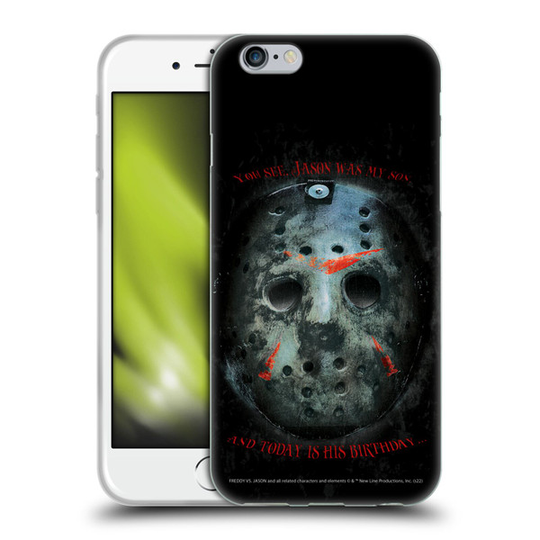 Freddy VS. Jason Graphics Jason's Birthday Soft Gel Case for Apple iPhone 6 / iPhone 6s
