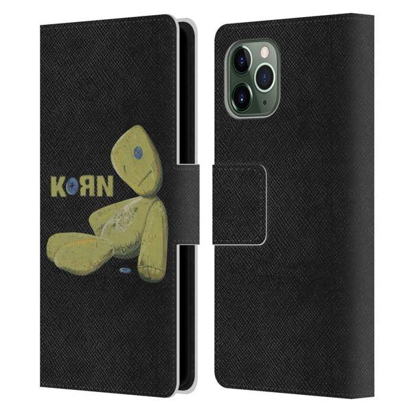 Korn Graphics Issues Doll Leather Book Wallet Case Cover For Apple iPhone 11 Pro