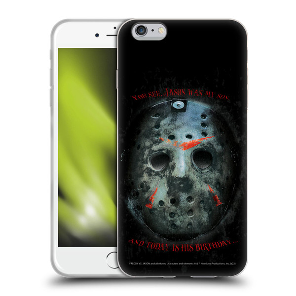 Freddy VS. Jason Graphics Jason's Birthday Soft Gel Case for Apple iPhone 6 Plus / iPhone 6s Plus