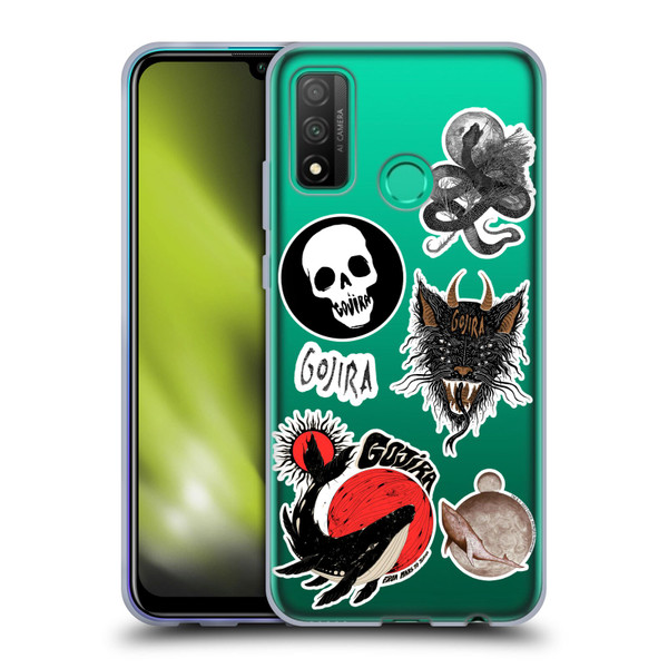 Gojira Graphics Sticker Print Soft Gel Case for Huawei P Smart (2020)