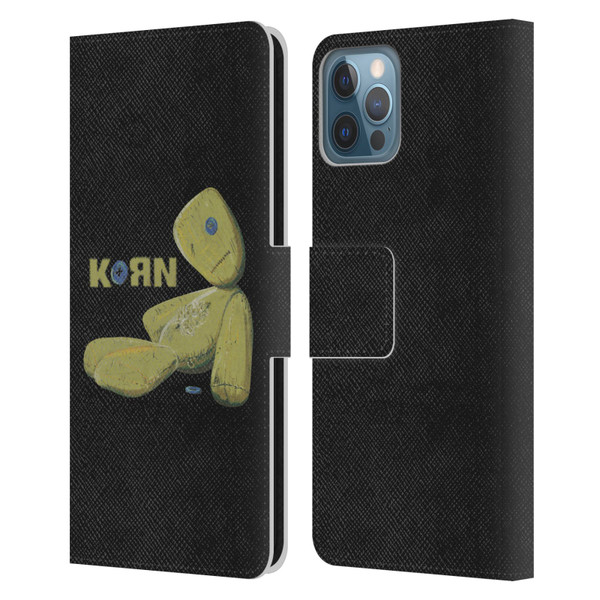 Korn Graphics Issues Doll Leather Book Wallet Case Cover For Apple iPhone 12 / iPhone 12 Pro