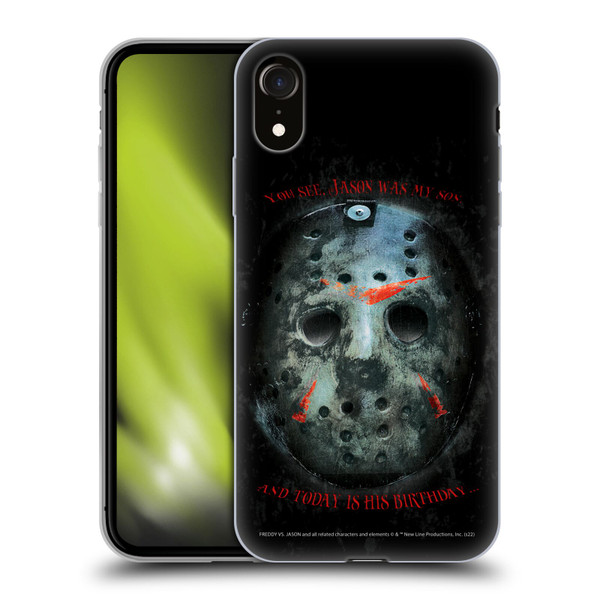Freddy VS. Jason Graphics Jason's Birthday Soft Gel Case for Apple iPhone XR