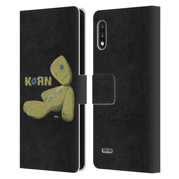 Korn Graphics Issues Doll Leather Book Wallet Case Cover For LG K22