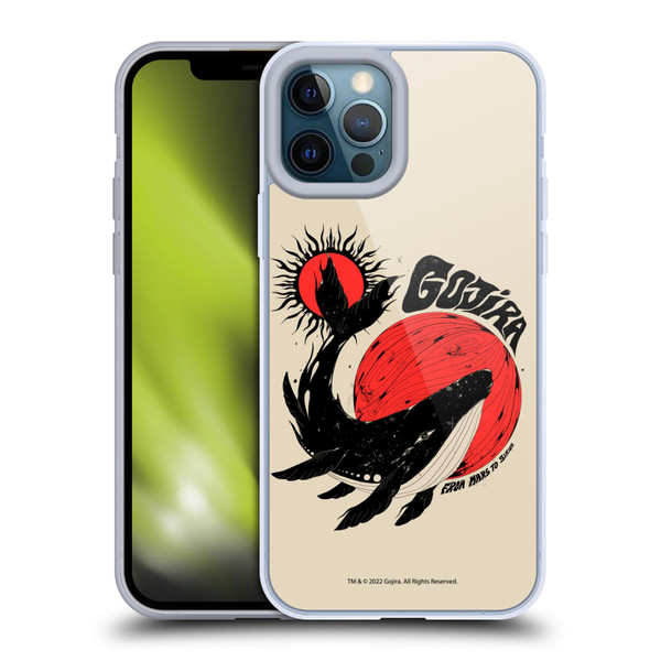 Gojira Graphics Whale Sun Moon Soft Gel Case for Apple iPhone 12 Pro Max