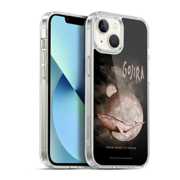 Gojira Graphics From Mars to Sirius in Black Soft Gel Case for Apple iPhone 13
