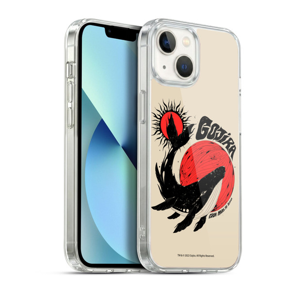Gojira Graphics Whale Sun Moon Soft Gel Case for Apple iPhone 13