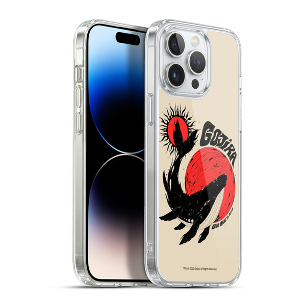 Gojira Graphics Whale Sun Moon Soft Gel Case for Apple iPhone 13 Pro Max & MagSafe