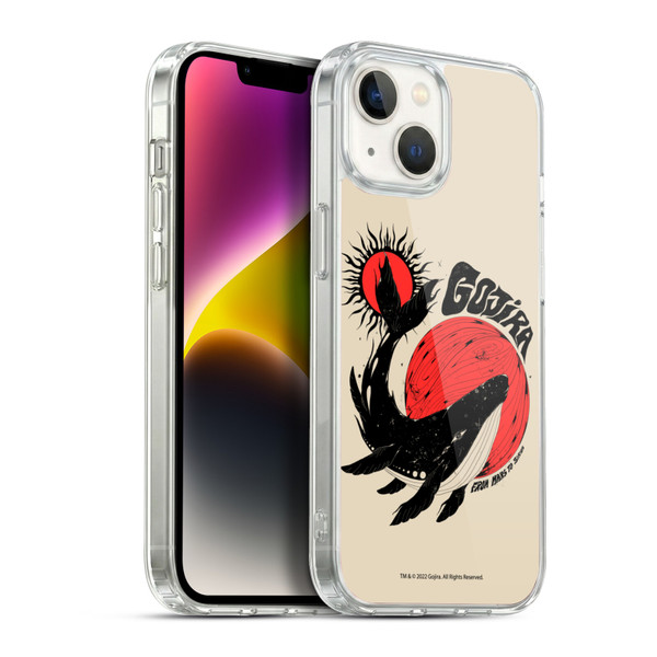 Gojira Graphics Whale Sun Moon Soft Gel Case for Apple iPhone 14