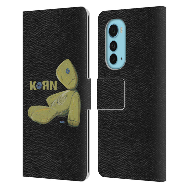 Korn Graphics Issues Doll Leather Book Wallet Case Cover For Motorola Edge (2022)