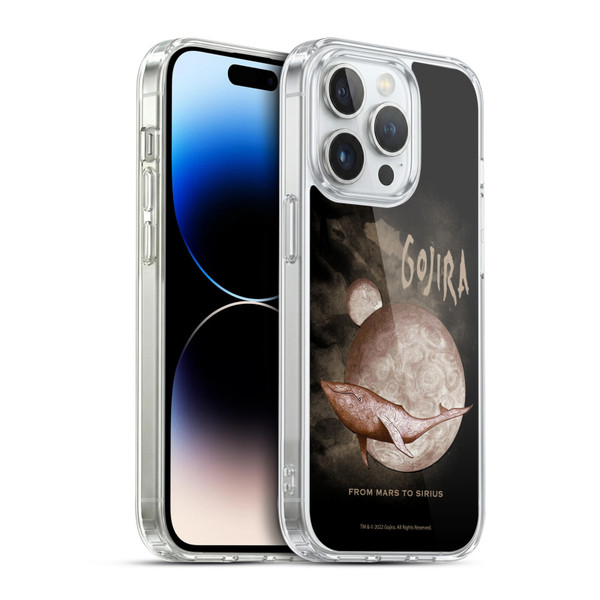 Gojira Graphics From Mars to Sirius in Black Soft Gel Case for Apple iPhone 14 Pro & MagSafe