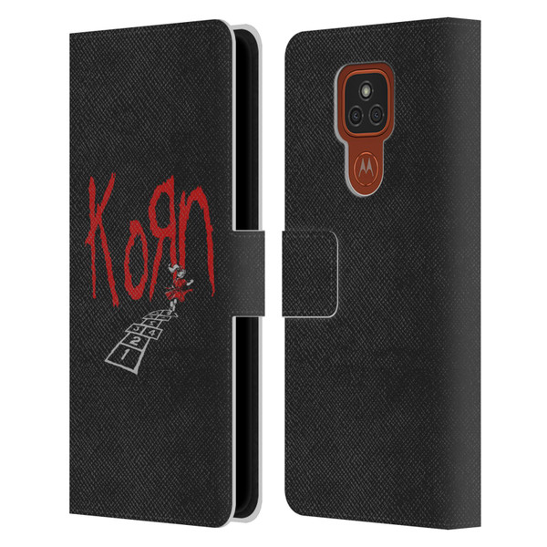 Korn Graphics Follow The Leader Leather Book Wallet Case Cover For Motorola Moto E7 Plus