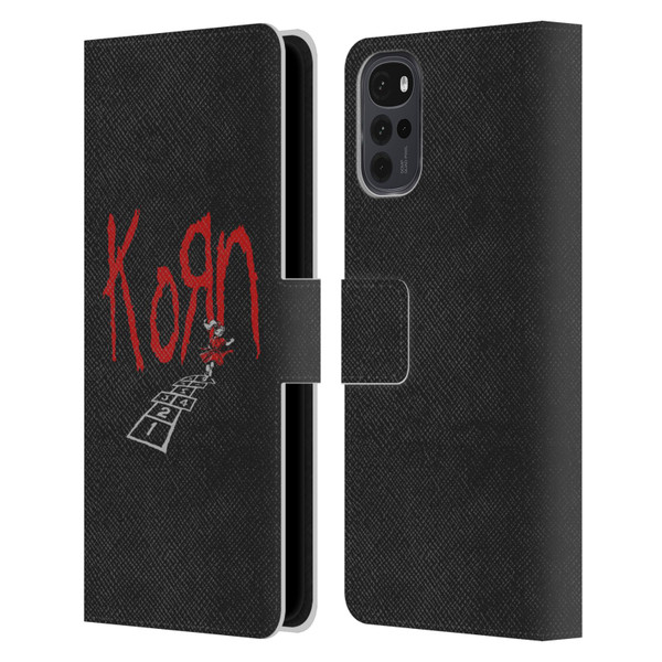 Korn Graphics Follow The Leader Leather Book Wallet Case Cover For Motorola Moto G22