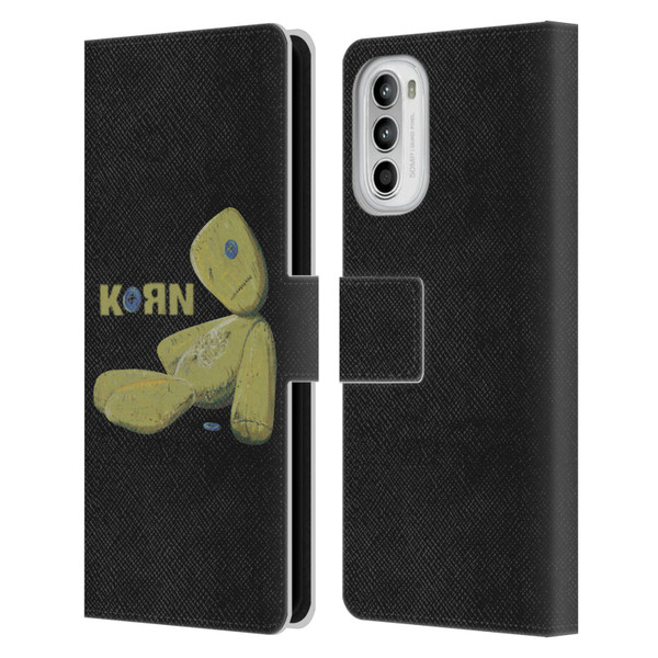 Korn Graphics Issues Doll Leather Book Wallet Case Cover For Motorola Moto G52