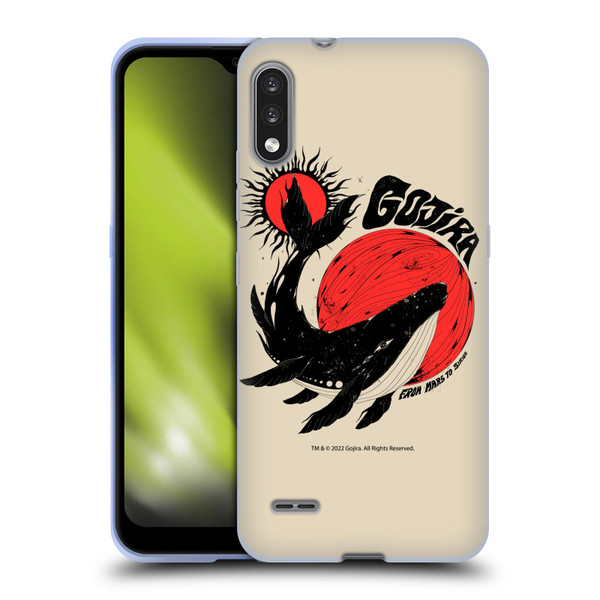 Gojira Graphics Whale Sun Moon Soft Gel Case for LG K22