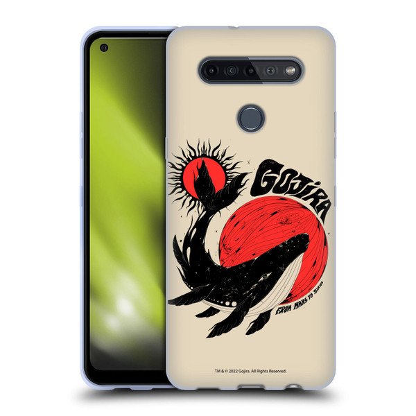 Gojira Graphics Whale Sun Moon Soft Gel Case for LG K51S