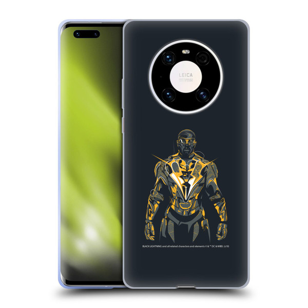 Black Lightning Key Art Black Lightning Soft Gel Case for Huawei Mate 40 Pro 5G