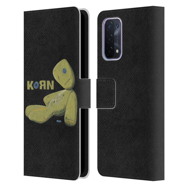 Korn Graphics Issues Doll Leather Book Wallet Case Cover For OPPO A54 5G