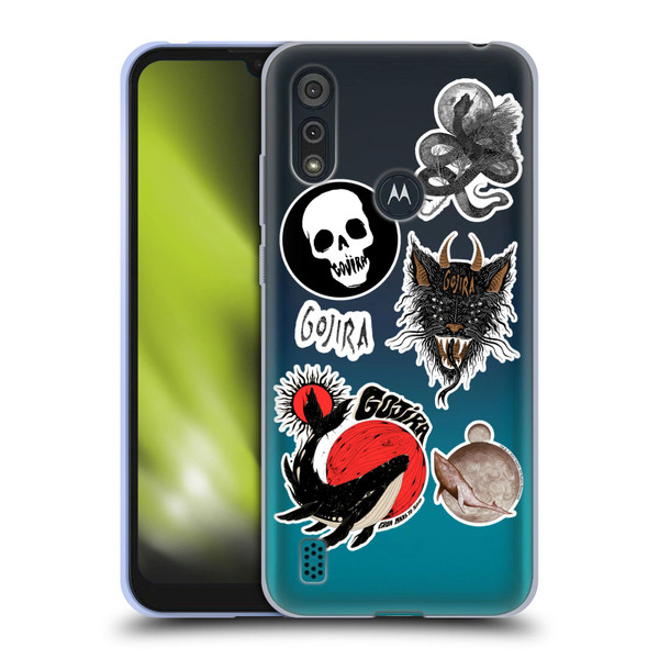 Gojira Graphics Sticker Print Soft Gel Case for Motorola Moto E6s (2020)