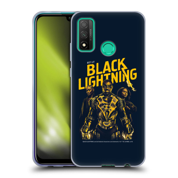 Black Lightning Key Art Get Lit Soft Gel Case for Huawei P Smart (2020)