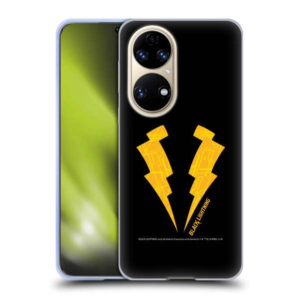 Black Lightning Key Art Logo Soft Gel Case for Huawei P50