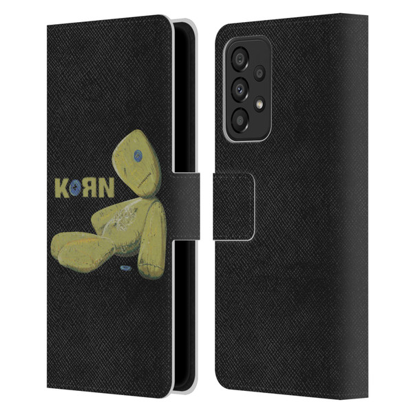 Korn Graphics Issues Doll Leather Book Wallet Case Cover For Samsung Galaxy A33 5G (2022)