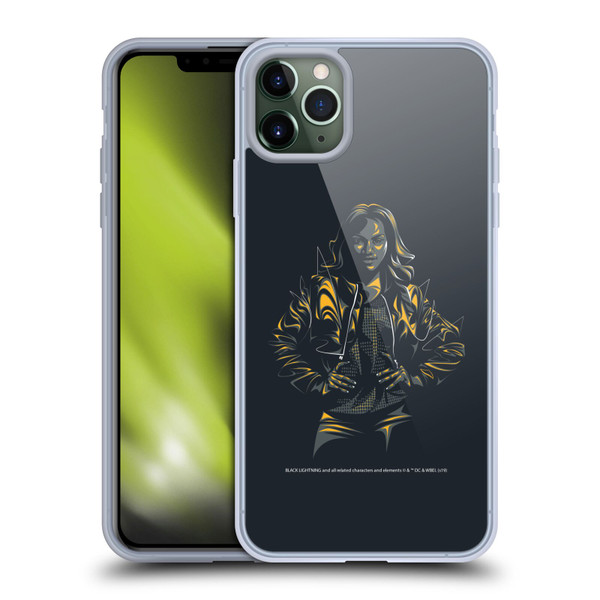 Black Lightning Key Art Jennifer Pierce Soft Gel Case for Apple iPhone 11 Pro Max