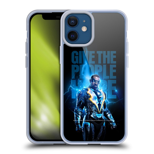 Black Lightning Key Art Give The People Hope Soft Gel Case for Apple iPhone 12 Mini