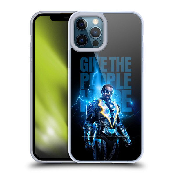 Black Lightning Key Art Give The People Hope Soft Gel Case for Apple iPhone 12 Pro Max