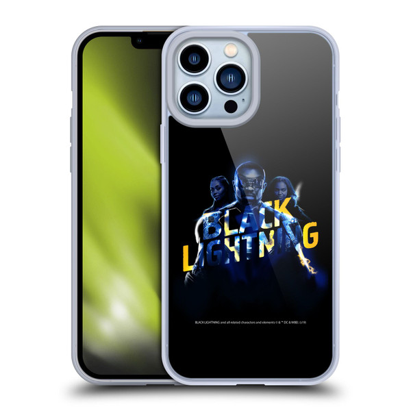 Black Lightning Key Art Group Soft Gel Case for Apple iPhone 13 Pro Max