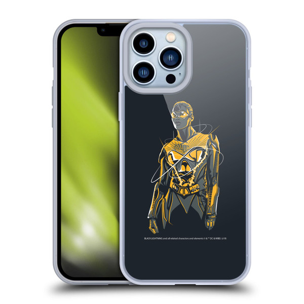 Black Lightning Key Art Thunder Soft Gel Case for Apple iPhone 13 Pro Max