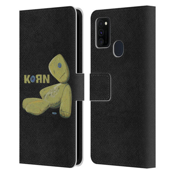 Korn Graphics Issues Doll Leather Book Wallet Case Cover For Samsung Galaxy M30s (2019)/M21 (2020)