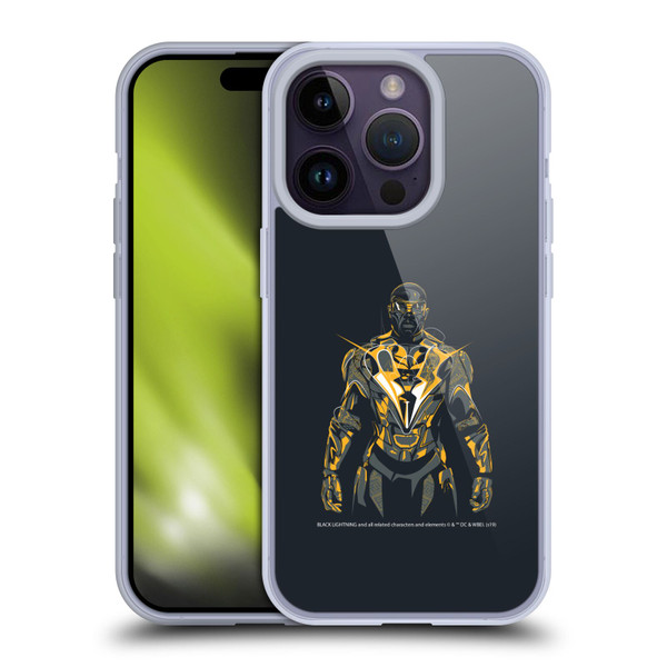 Black Lightning Key Art Black Lightning Soft Gel Case for Apple iPhone 14 Pro