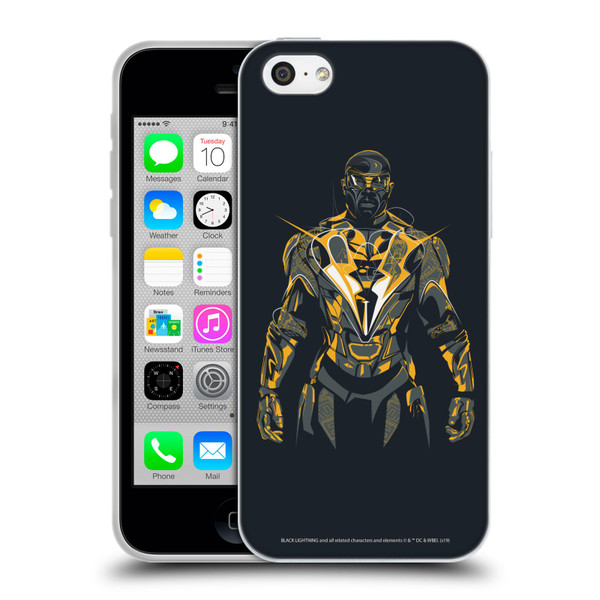 Black Lightning Key Art Black Lightning Soft Gel Case for Apple iPhone 5c