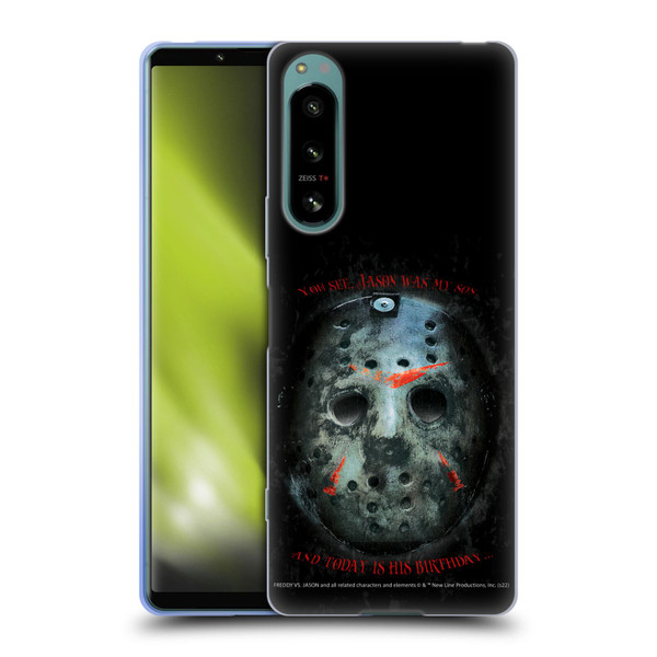 Freddy VS. Jason Graphics Jason's Birthday Soft Gel Case for Sony Xperia 5 IV